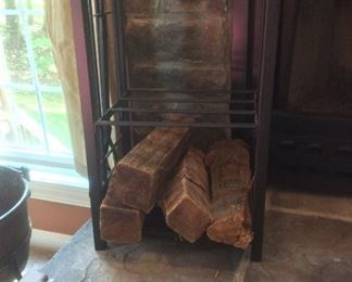 Fireplace wood rack 