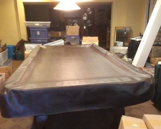 OLHAUSEN Pool Table & Leather Cover &  Acessories included  