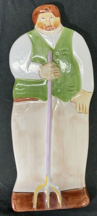 ALCOBACA Art Pottery Hand Painted Figural Decor
