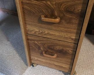 Two drawer file on wheels