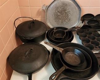 Cast iron - some with lids