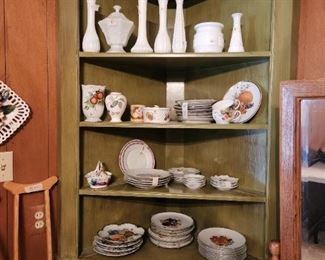 Various milk glass & other collectibles