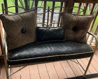 Metal patio sofas