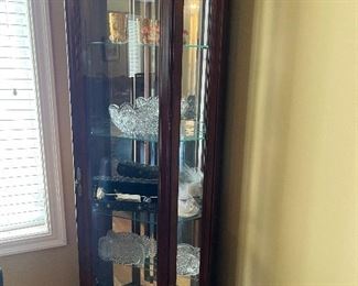 Curio cabinet corner