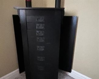 Tall free standing jewelry box