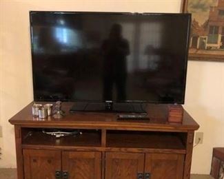 Flat Screen TV and Stand
