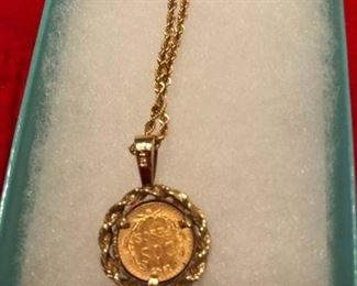 18K Peso Pendant Tiffany's
