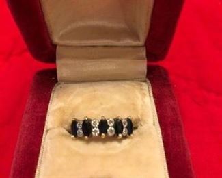 Sapphire and Diamond Ring