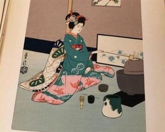 Japanese Geisha Print