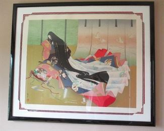 Haruyo Serigraph Twelve Layer Kimono wit Certificate of Authenticity 325/350