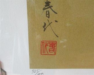 Haruyo Serigraph Twelve Layer Kimono wit Certificate of Authenticity 325/350
