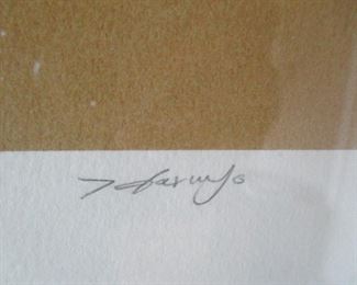 Haruyo Serigraph Twelve Layer Kimono wit Certificate of Authenticity 325/350