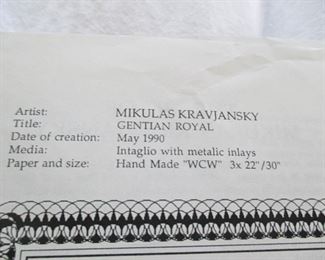 Mikulas Kravjansky "Gentian Royal"