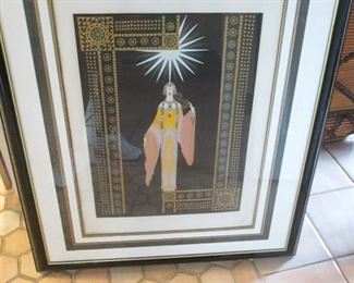 Signed ERTE' La Princesse Lointaine Serigraph