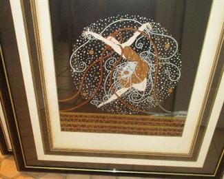 Art Deco ERTE' Serigraph Ondee