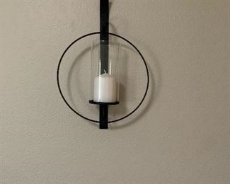 Metal candle sconce 