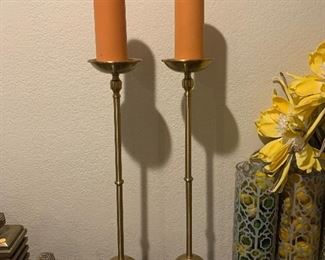 Brass candle sticks 