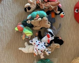 Some of Beanie Babies pictured have sold.