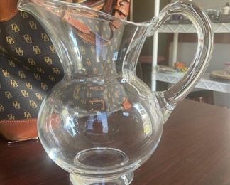 STEUBEN glass pitcher