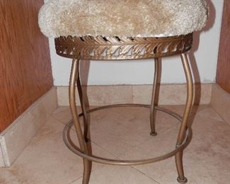 Really cool wrought iron vanity stool
