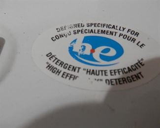 "he"  mark on washer....(high efficiency)  