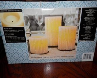 set of battery candles