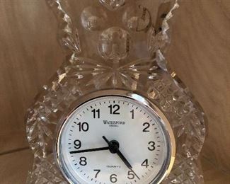 Waterford Crystal Teddy Bear Clock