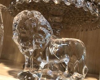 Val St Lambert, Crystal Lion, Belgium 