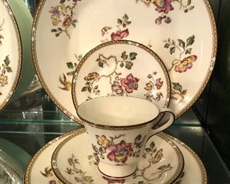 Wedgewood, "Swallow" 12, 5 Pc Place-Settings + 7 Hostess Pieces
