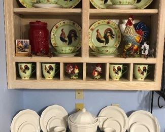 Pfaltzgraffe, "Daybreak" Rooster Dishes and also a white Set of Pfaltzgraffe