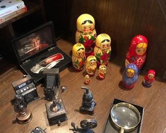 Russian Nesting Dolls, Miniature Pencil Sharpeners...
