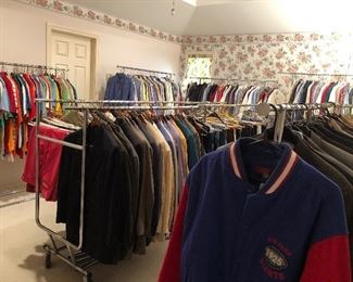 Room full if clothes for Men