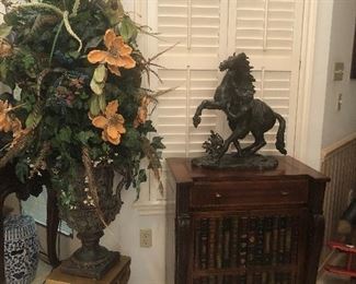 Vintage French Bronze Sculpture, 23”
High