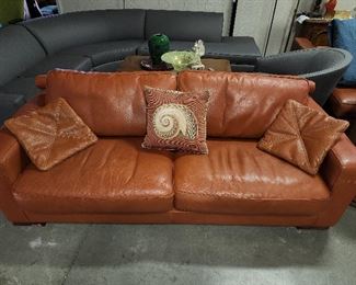 Gamma Arredamenti Leather Sofa