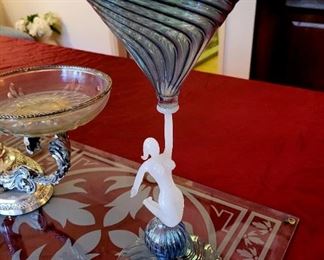 Hand blown large stemware