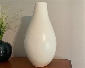 Crate & Barrel White vase, $24"H,  $38
