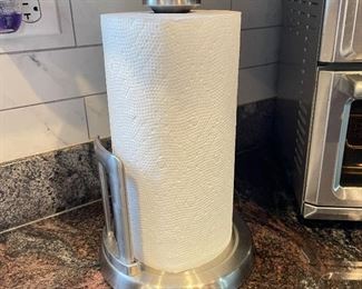 Stainless steel paper towel holder,  $12