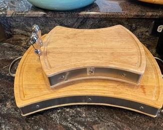 Set of 2 wooden serving trays,  $30