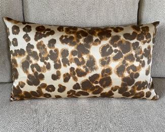 Leopard print lumbar pillows - 2 available - was $14 each, NOW $10 each