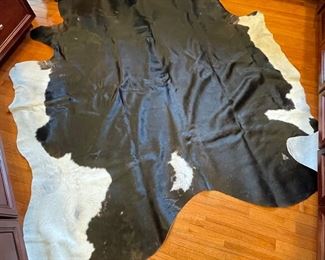 Cow skin rug, 96" x 74",  was $99, NOW $68