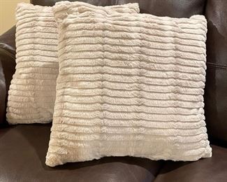 Pair of 2 plush pillows,  was $24, NOW $18
