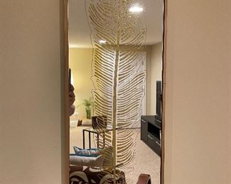 Fern mirror, 36"H x 12"W,  $24