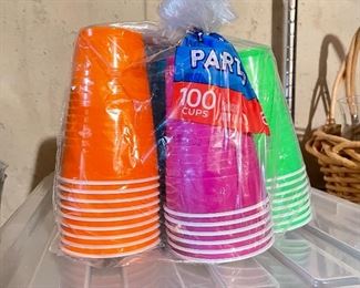 Party solo cups, $4