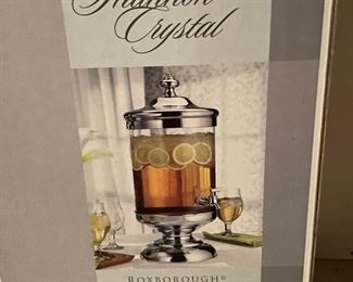 Shannon crystal beverage dispenser, $65