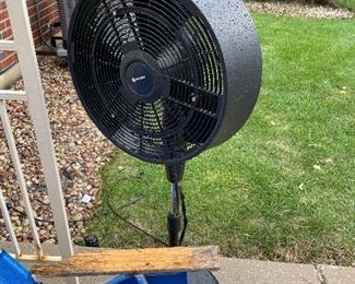 Ulitech Outdoor spritzer fan,  $75