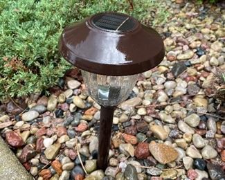 6 solar lights,  was $25, NOW $18