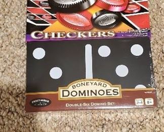 Checkers/dominoes game, $5