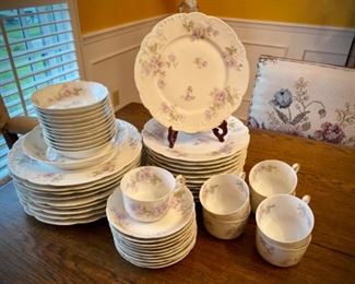 Lavender/lilac Haviland porcelain china from Limoges, France