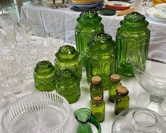 Mid Century Le Smith Moon & Stars Cannisters