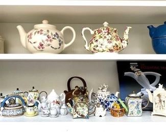 Fun teapot collection.